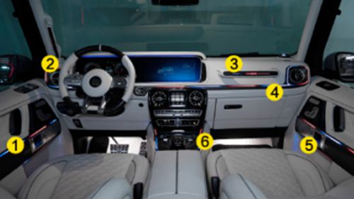 W464 Car Ambient Lights 2021y~ ——Water print cf