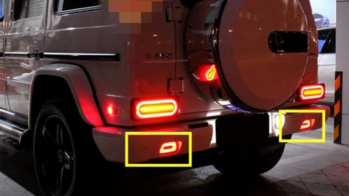 W463 Rear Bumper Fog Light（Made In China）Red 1990~2018y &mdash;&mdash; LED