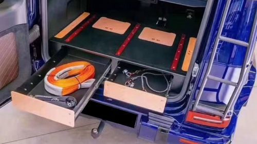 W464 Trunk Storage Box All Aluminum Plus Solid Wood