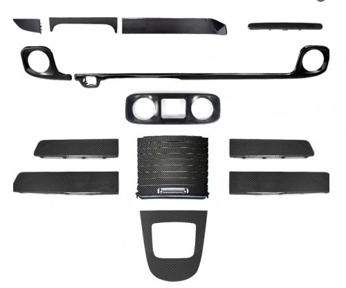  W465 Interior Part Dry Carbon Fiber 13-piece Set 