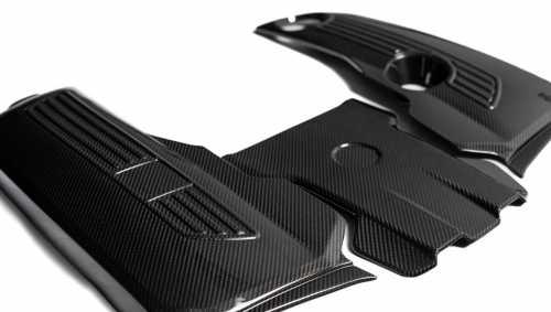 2025+ G Class W465 G63 Engine Cover Dry Carbon Material 3 Pcs Car Accessories Auto Parts